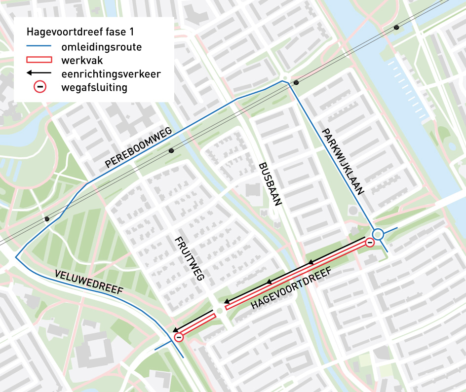 Werkzaamheden Hagevoortdreef fase 1
